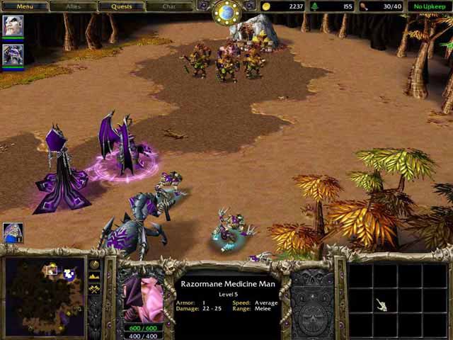 Screenshot de Warcraft 3: Reign of Chaos.